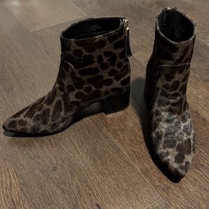 Stylish Leopard Print Ankle Booties